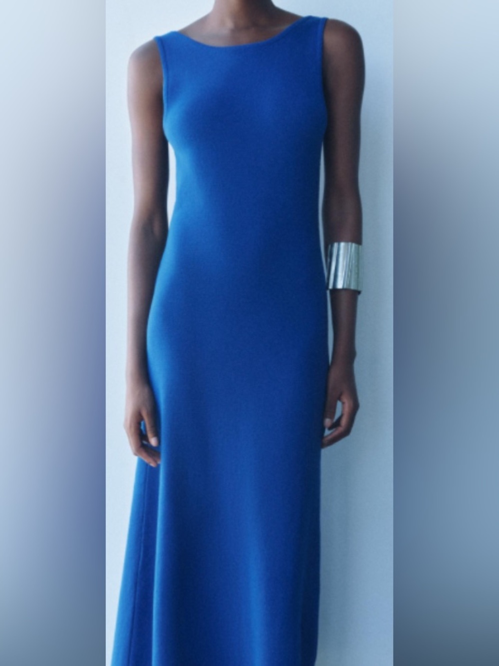 Sleeveless Royal Blue Maxi Dress/ Size Small